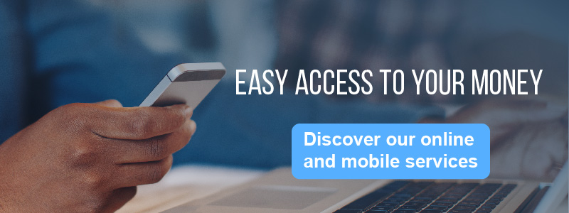 Accessing your bank account through a mobile phone.
